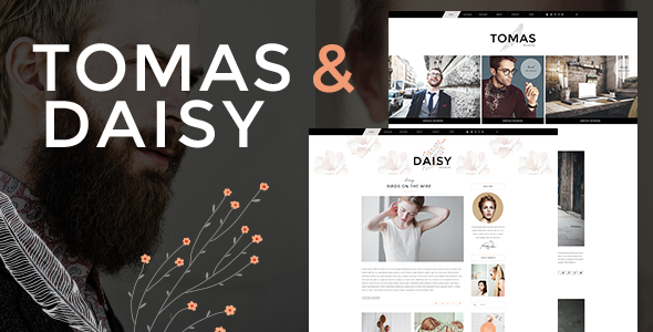 Tomas 和 Daisy – 个人博客 WordPress 主题