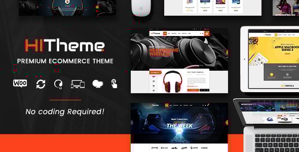HiTheme – 数字商店和时尚商店WordPress WooCommerce主题（移动布局就绪）