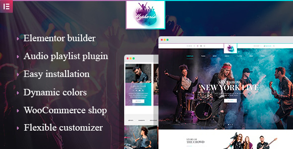 Hyphoria – 摇滚乐队 WordPress 主题