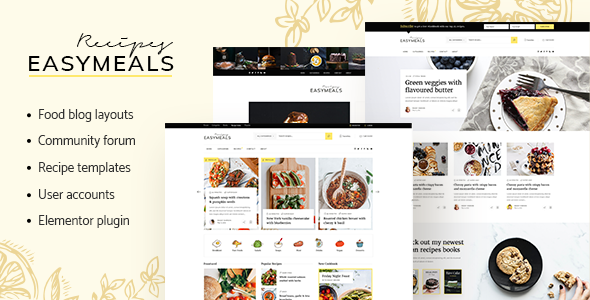 EasyMeals – 美食博客 WordPress 主题