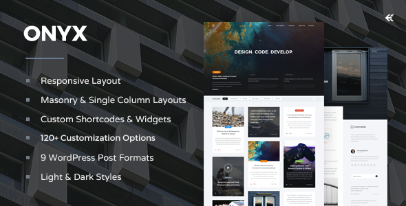 Onyx – 响应式 WordPress 博客主题