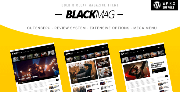 BLACKMAG – 大胆与干净的杂志主题
