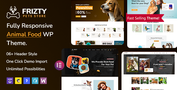Frizty – 宠物店 WooCommerce 主题 + RTL