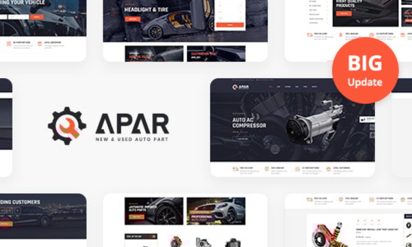 Apar – 汽车零部件 WordPress 商店主题