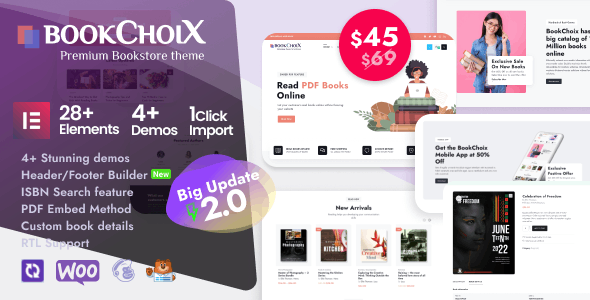 Choix – 书店 Elementor WooCommerce WordPress 主题