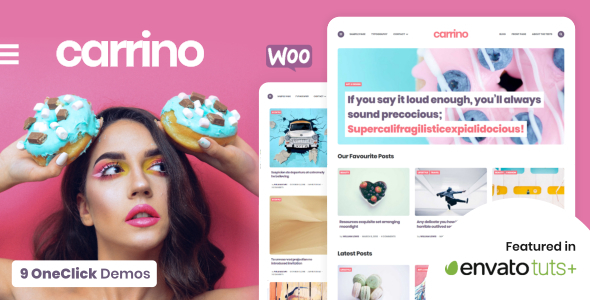 Carrino – 令人兴奋的古腾堡博客主题