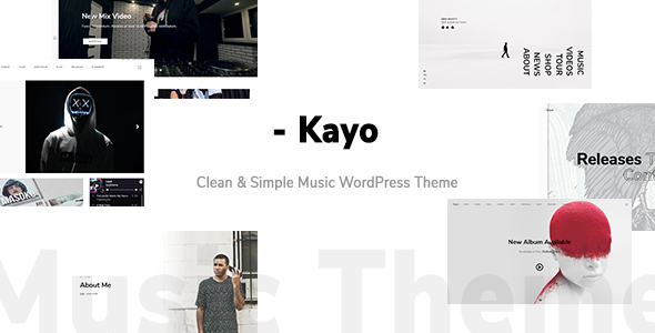 Kayo – 干净简单的音乐 WordPress 主题