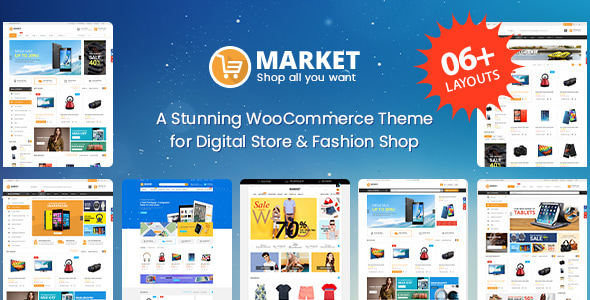 市场 – 数字商店和时尚店WooCommerce WordPress主题