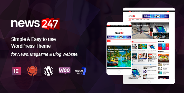 News247 – 新闻杂志 WordPress 主题