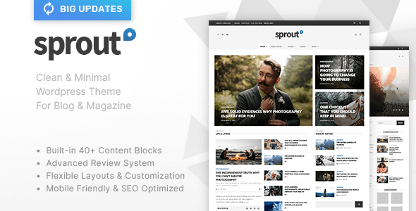 Sprout – 干净的博客/新闻/杂志响应式主题