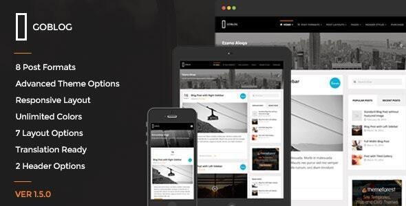 GoBlog – 响应式 WordPress 博客主题