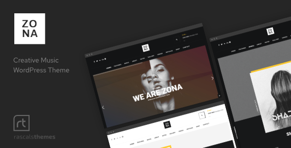 Zona – 带有 Ajax 和连续播放的音乐 WordPress 主题