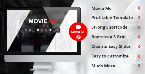 Movie Me – 单页响应式 WordPress 主题