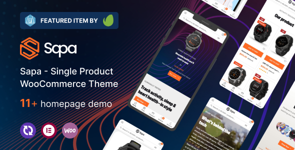 Sapa – 产品登陆页面 WooCommerce 主题
