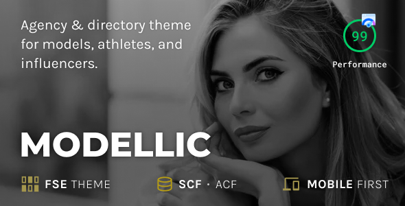 Modellic – 人才列表 WordPress 主题