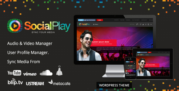 SocialPlay – 媒体共享 WordPress 主题