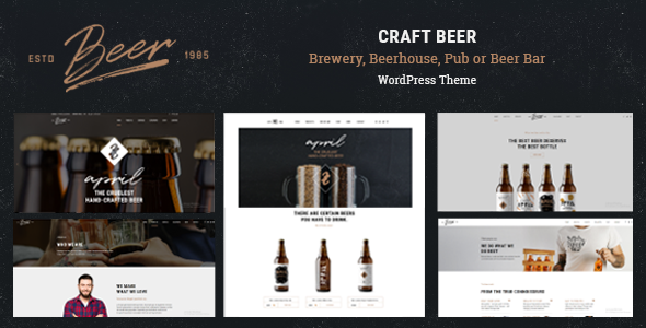 Craft Beer – Brewery  Pub WordPress Theme