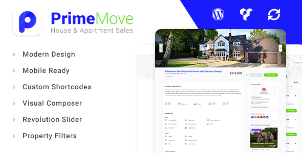 Primemove – Real Estate Property WordPress Theme