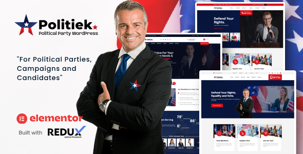 Politiek – 政治与选举WordPress主题