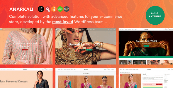 Anarkali –  Fashion Shop WooCommerce Elementor Theme