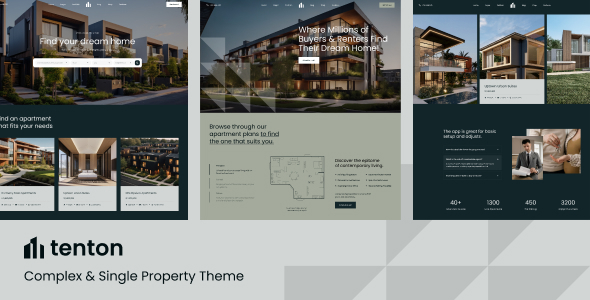 Tenton – Complex  Single WordPress Property Theme