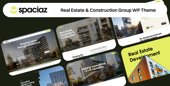 Spaciaz – Real Estate  Construction Group WordPress Theme