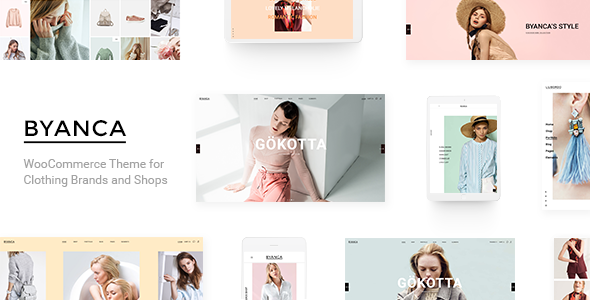 Byanca – Modern WooCommerce WordPress Theme for Clothing Brands and Shops
