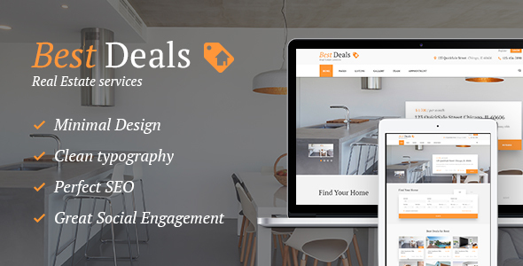 Best Deals – Property Sales  Rental WordPress Theme
