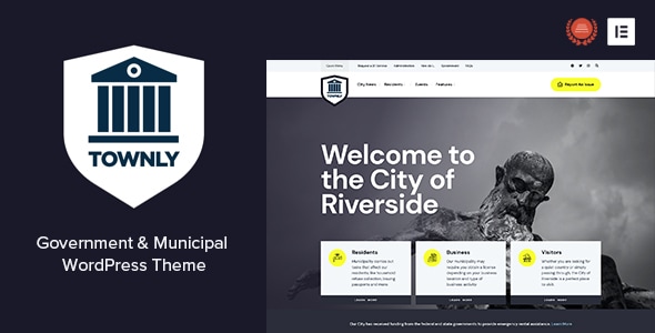 Townly – Government  Municipal WordPress Theme