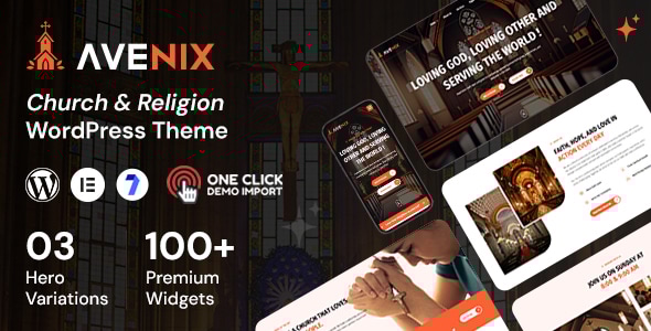 Avenix – Church Website WordPress Themes