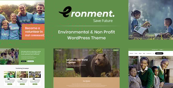 Eronment – Environmental WordPress theme