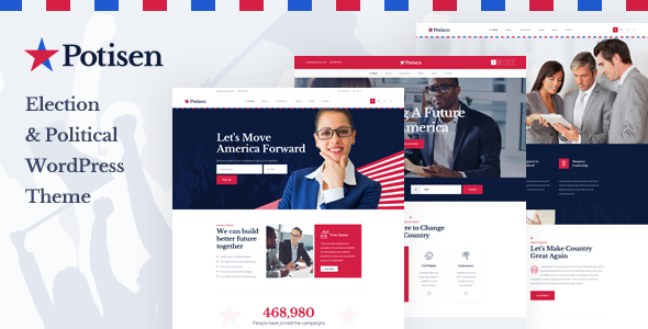 Potisen – Election  Political WordPress Theme
