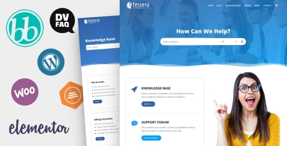 Tessera – Knowledge Base  Support Forum WordPress Theme