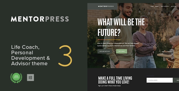 MentorPress – Life Coach  Advisor WordPress theme