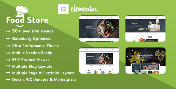 Food Store | Organic  Restaurant WooCommerce WordPress Theme