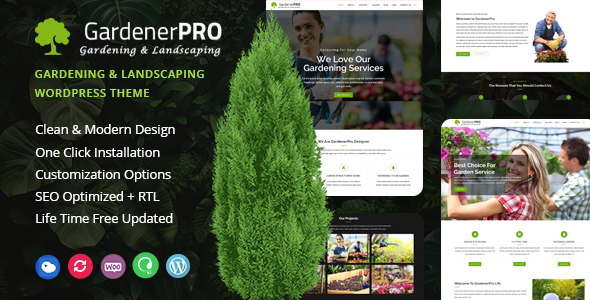 GardenerPro – Gardening  Lawn Care Landscaping WordPress Theme