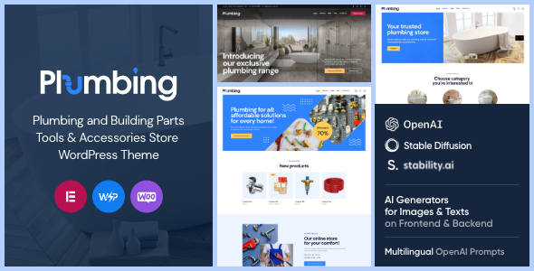 Plumbing Building – Tools  Store WooCommerce WordPress Theme
