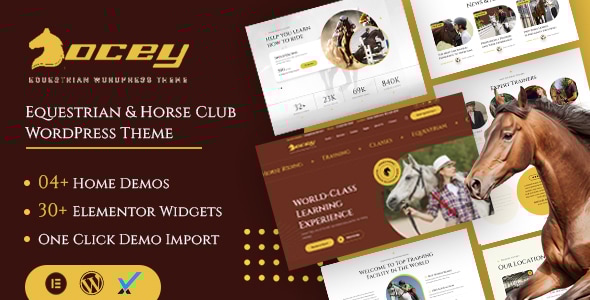 Jocey – Equestrian  Riding Club WordPress Theme