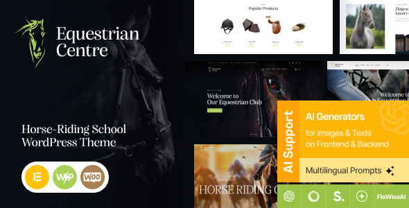 Equestrian Centre – Horse-riding School Theme