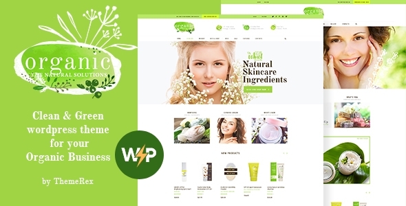 Organic Beauty – Cosmetics Store WordPress Theme