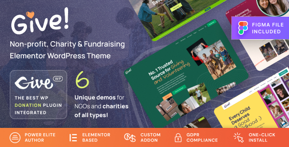 Give – NGO  Charity WordPress Theme