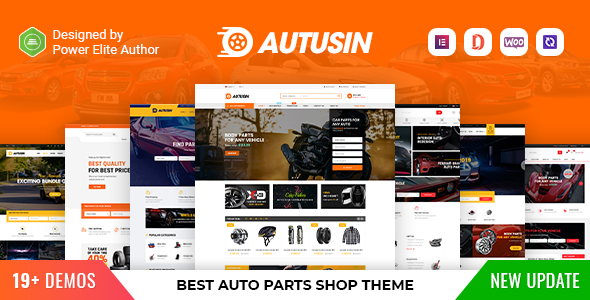 Autusin – Auto Parts  Car Accessories Shop Elementor WooCommerce WordPress Theme