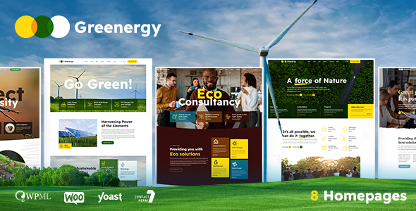 Greenergy – Ecology  Environment WordPress Theme