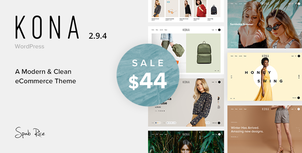 Kona – Modern  Clean eCommerce WordPress Theme