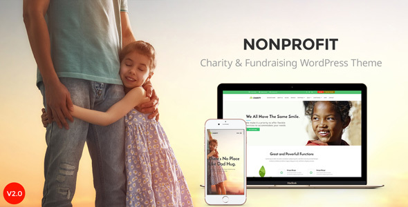 Nonprofit – NGO  Charity organization WordPress Theme