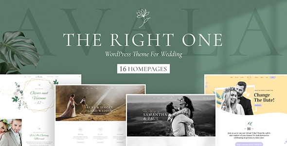 Avala – Wedding  Event WordPress Theme
