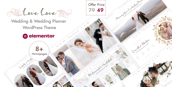 Lovelove – Wedding  Planner WordPress Theme