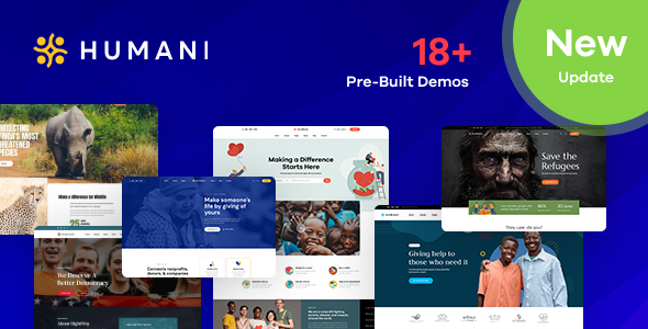 Humani – Nonprofit  Charity WordPress Theme