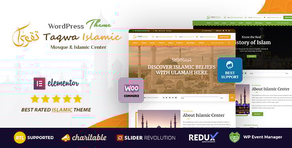 Taqwa – Islamic Center WordPress Theme + RTL