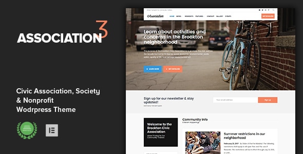 Association – Civic and Third Sector Nonprofit WordPress Theme